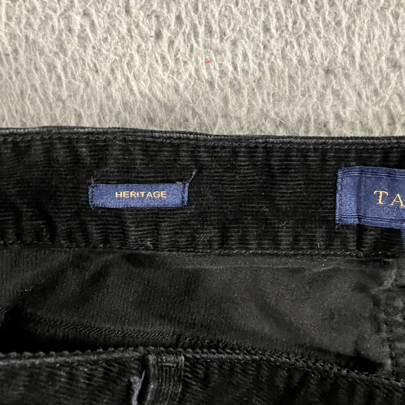 Talbots Heritage Corduroy‎ Pants Women 18 High Rise Bootcut Black Minimalist - Picture 8 of 11